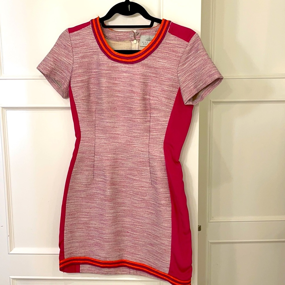 Madison Marcus Pink Tweed Dress. Size S